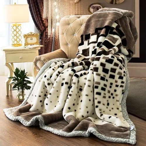 Cloudy Soft Double layer Fur Blanket