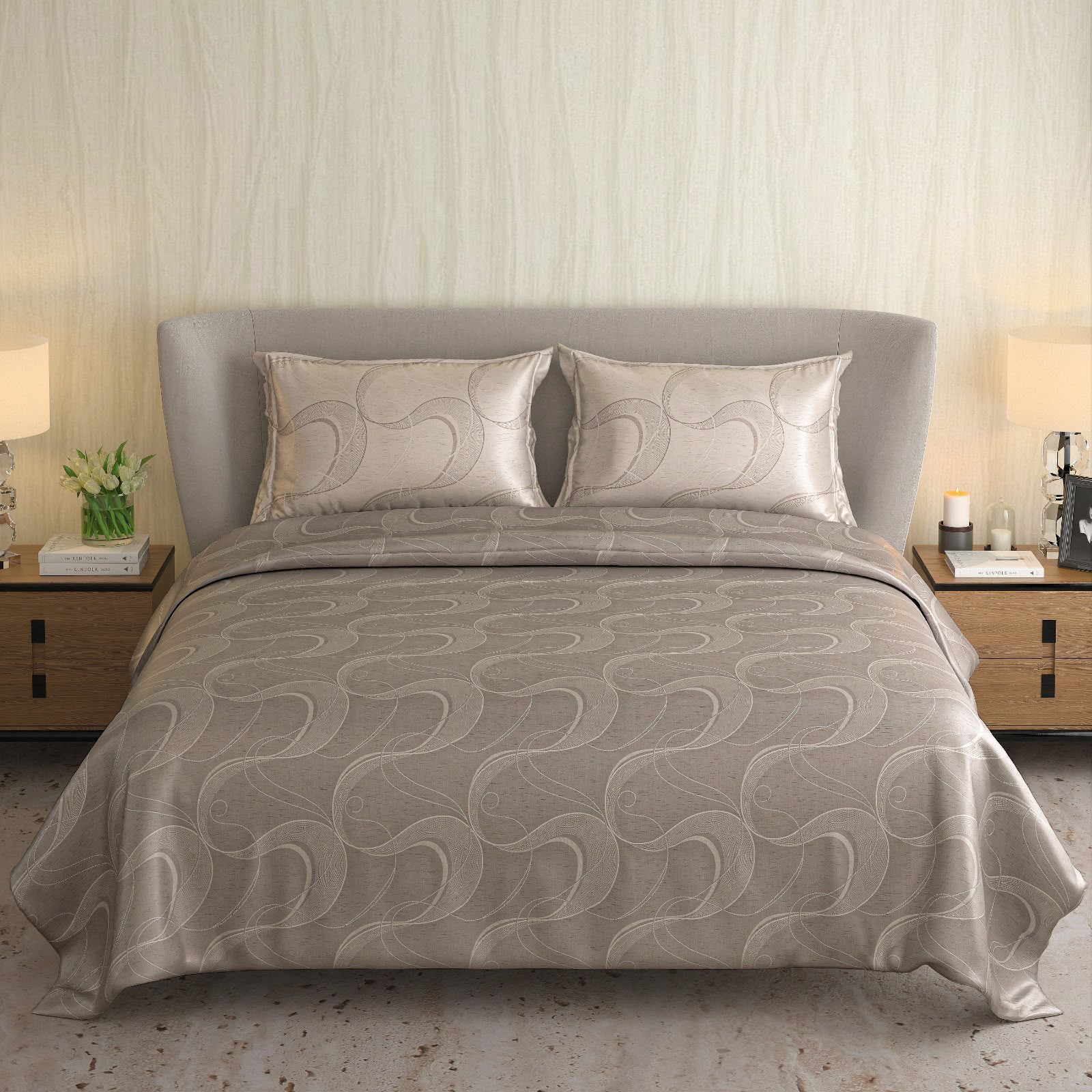 High Thread Count 100% Cotton King size Bed sheet set